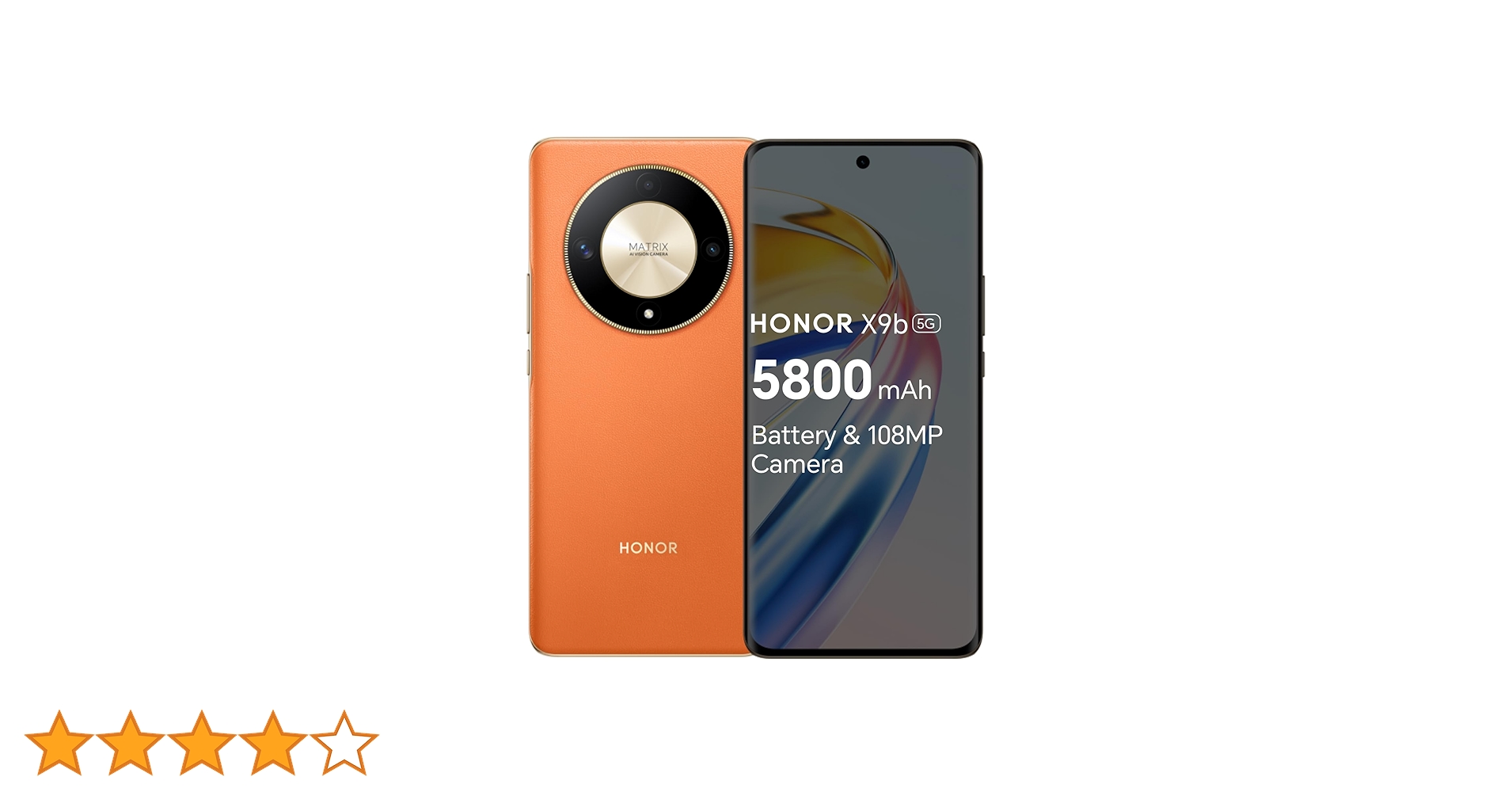 HONOR X9b 5G 12GB/256GB サンライズオレンジ 99% Honor X9B 5G Sunrise Orange 256GB + 12GB Dual-SIM Unlocked